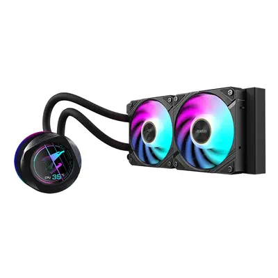 AORUS WATERFORCE X II 240 Refroidisseur liquide pour processeur AIO - 2x ventilateurs ARGB de 120 mm - Gigabyte - Refroidissement PC - visuel 3