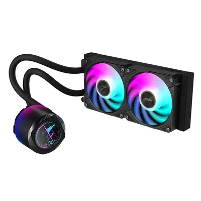 AORUS WATERFORCE X II 240 Refroidisseur liquide pour processeur AIO - 2x ventilateurs ARGB de 120 mm - Gigabyte - Refroidissement PC - visuel 2