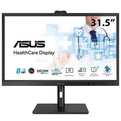 ASUS HA3281A écran plat de PC 80 cm (31.5") 3840 x 2160 pixels 4K Ultra HD LCD Noir - Asus - Ecran Ordinateur - visuel 1