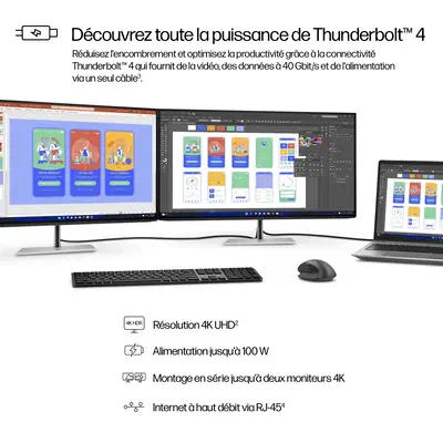 Offre 8Y2K9AT#ABB - Connectez un second écran 4K en série
