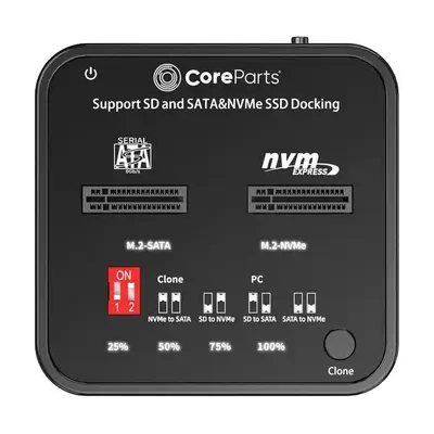 CoreParts MS-CLONER-M2-SD duplicateur de supports et de données Noir - Accessoire Stockage - visuel 3