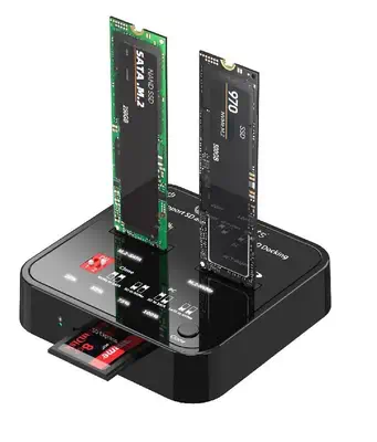 CoreParts MS-CLONER-M2-SD duplicateur de supports et de données Noir - Accessoire Stockage - visuel 1
