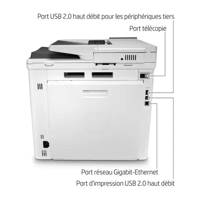 LaserJet Enterprise M480f Multifunction Couleur Imprimante, Ethernet uniquement; Copieur, Scanner - HP - Impression - visuel 7