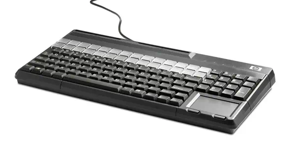 Clavier USB avec lecteur de bande magnétique POS HP - visuel 1