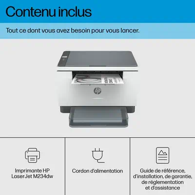 LaserJet M234dw Sans fil Multifunction Noir et blanc Imprimante, Copieur, Scanner; Recto verso - HP - Imprimante Laser - visuel 6