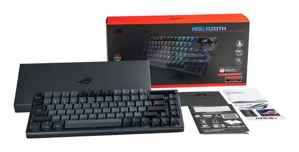 ASUS ROG Azoth clavier Gaming USB + RF Wireless + Bluetooth QWERTY Noir - Asus - Clavier - visuel 3