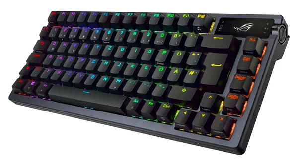 ASUS ROG Azoth clavier Gaming USB + RF Wireless + Bluetooth QWERTY Noir - Asus - Clavier - visuel 2