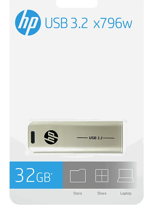 HP x796w lecteur USB flash 32 Go USB Type-A 3.2 Gen 2 (3.1 Gen 2) Argent - Clé USB - visuel 6