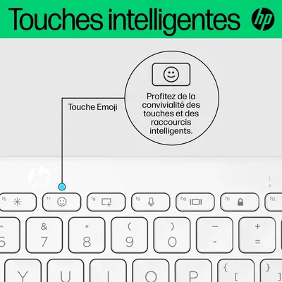 Clavier Bluetooth multi-périphériques compact HP 350 - visuel 10