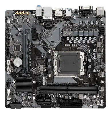 B650M S2H Carte mère - AMD Ryzen série 9000, VRM 5+2+2 phases, jusqu'à 6400 MHz DDR5 (OC), 1xPCIe 4. - Gigabyte - visuel 4