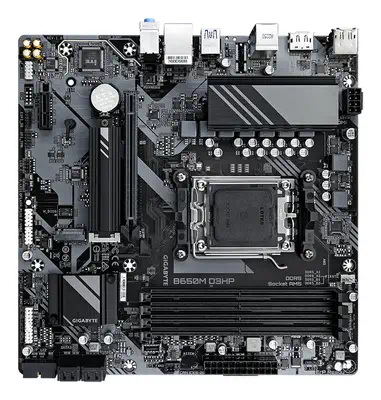 B650M D3HP Carte mère - AMD Ryzen série 9000, VRM 5+2+2 phases, jusqu'à 7600 MHz DDR5 (OC), 2xPCIe 4 - Gigabyte - visuel 4