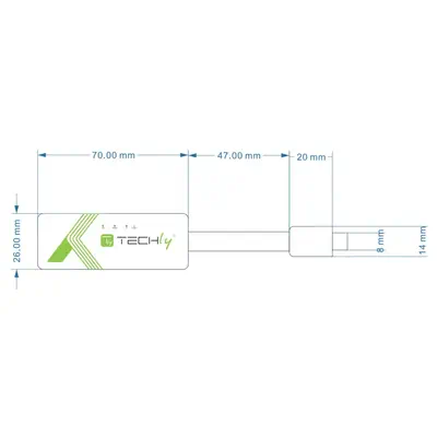 Techly IADAP USB31-ETGIGA3 carte réseau Ethernet 5000 Mbit/s - Carte Réseau - visuel 3