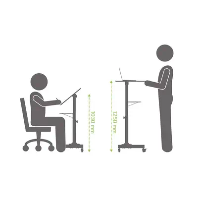 Techly ICA-TB TPM-1BK Support de livres Supports de Laptop Noir - Autre Accessoire pour portable - visuel 10