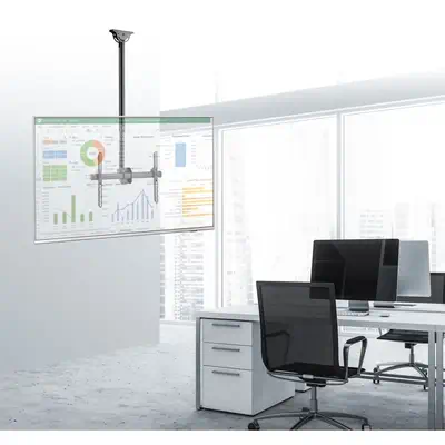 Techly ICA-CPLB 946S montage des affichages de messages 177,8 cm (70") Noir - Accessoire Moniteur - visuel 4