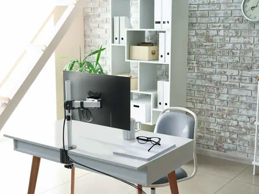 Durable 509423 support d'écran plat pour bureau 68,6 cm (27") Mur Argent - Accessoire Moniteur - visuel 3