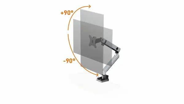 Durable 509623 support d'écran plat pour bureau 81,3 cm (32") Mur Argent - Accessoire Moniteur - visuel 6
