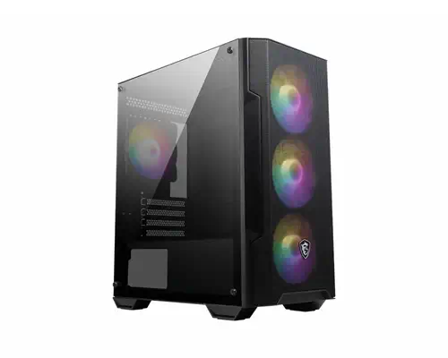 MSI MAG Forge M100A Micro Tower Noir, Transparent - Boitier - visuel 1