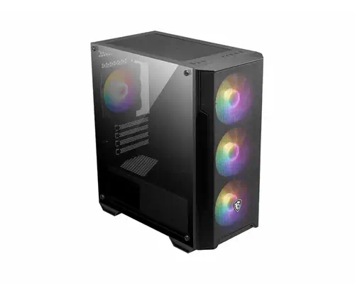 MSI MAG Forge M100A Micro Tower Noir, Transparent - Boitier - visuel 2