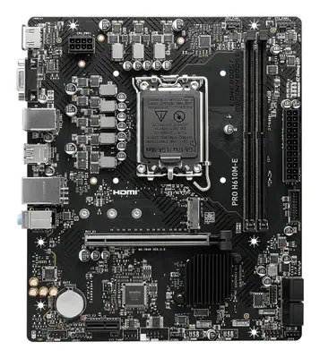 MSI PRO H610M-E carte mère Intel H610 LGA 1700 micro ATX - Carte mère - visuel 2