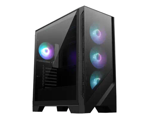 MSI MAG Forge 320R AIRFLOW Micro Tower Noir, Transparent - Boitier - visuel 1