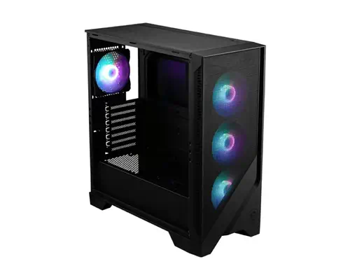 MSI MAG Forge 320R AIRFLOW Micro Tower Noir, Transparent - Boitier - visuel 2