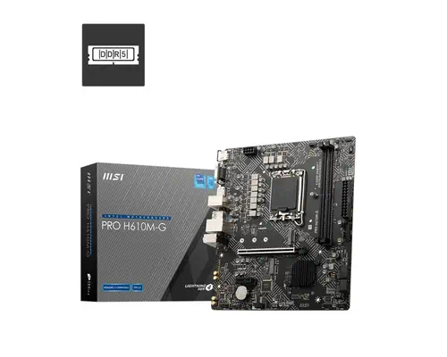 MSI PRO H610M-G carte mère Intel H610 LGA 1700 micro ATX - Carte mère - visuel 1