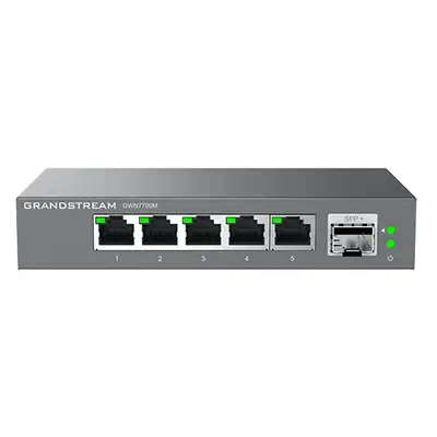 Grandstream Networks GWN7701PA commutateur réseau Non-géré Gigabit Ethernet (10/100/1000) Noir - Switchs et Hubs - visuel 1