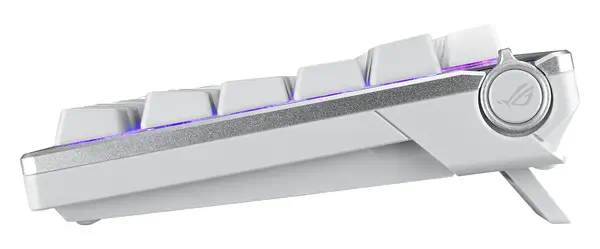 ASUS ROG Azoth White clavier Gaming USB + RF Wireless + Bluetooth QWERTZ Allemand Blanc - Asus - Clavier - visuel 4