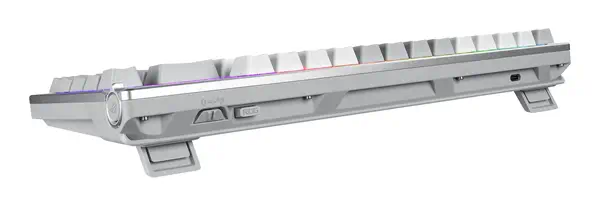 ASUS ROG Azoth White clavier Gaming USB + RF Wireless + Bluetooth QWERTZ Allemand Blanc - Asus - Clavier - visuel 5