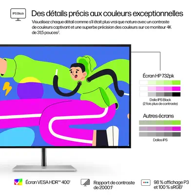 Écran 4K Thunderbolt 4 HP Série 7 Pro 31,5 pouces - 732pk - Ecran Ordinateur - visuel 6