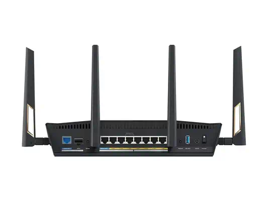 ASUS RT-BE88U Dual-band WiFi 7 AiMesh Extendable Performance Router 4K-QAM MLO Dual 10G ports SFP+ F - Asus - Routeur - visuel 3