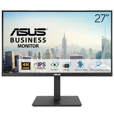 ASUS VA27UQSB écran plat de PC 68,6 cm (27") 3840 x 2160 pixels 4K Ultra HD LCD Noir - Asus - Ecran Ordinateur - visuel 1