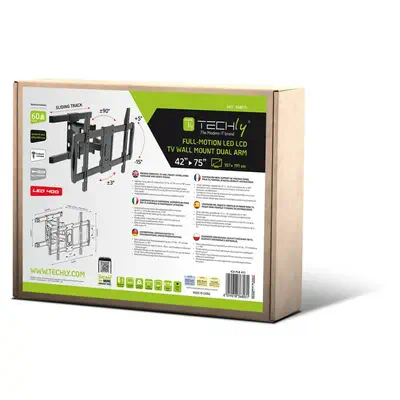 Techly ICA-PLB-473 support pour téléviseur 190,5 cm (75") Noir - Accessoire Affichage - visuel 2