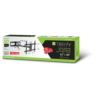 Techly ICA-PLB-721 support pour téléviseur 2,03 m (80") Noir - Accessoire Affichage - visuel 2