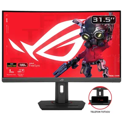 ASUS ROG Strix XG32WCS écran plat de PC 80 cm (31.5") 2560 x 1440 pixels Quad HD LED Noir - Asus - Ecran Ordinateur - visuel 1