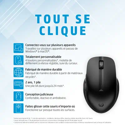 Souris sans fil multi-périphériques HP 435 - visuel 6