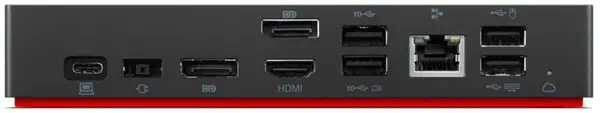 Lenovo 40B20135IT station d'accueil Avec fil USB 3.2 Gen 1 (3.1 Gen 1) Type-A + Type-C Noir - Station d'accueil pour portable - visuel 5