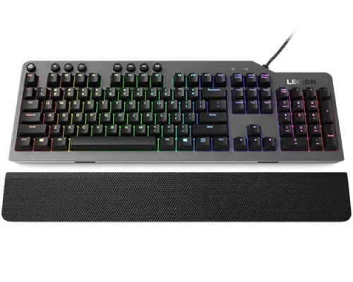 Lenovo Legion K500 clavier Gaming USB QWERTY Anglais américain Noir, Gris - Clavier - visuel 1