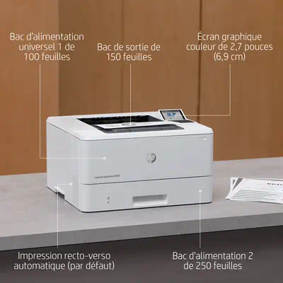 LaserJet Enterprise M406dn Noir et blanc Imprimante, Ethernet uniquement; Recto verso - HP - Imprimante Laser - visuel 4