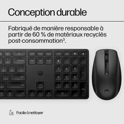 Ensemble clavier et souris sans fil HP 650 - Pack Clavier, souris - visuel 6