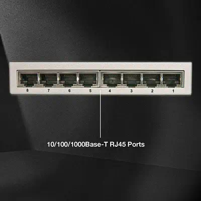 Lindy Switch Ethernet Gigabit 8 ports de bureau - Switchs et Hubs - visuel 2