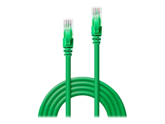 LINDY Cat.6 UTP Cable Green 3m - Lindy - Câble RJ et Fibre optique - visuel 2