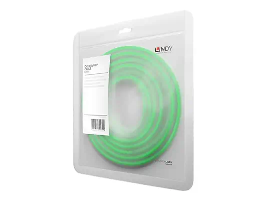 LINDY Cat.6 UTP Cable Green 3m - Lindy - Câble RJ et Fibre optique - visuel 1