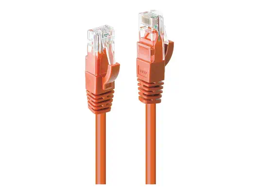 LINDY Cat.6 UTP Cable Orange 2m - Lindy - Câble RJ et Fibre optique - visuel 2