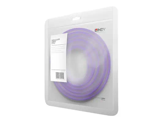 LINDY Cat.6 U/UTP Cable Purple 3m Colour Code ANSI/TIA 568C - Lindy - Câble RJ et Fibre optique - visuel 2