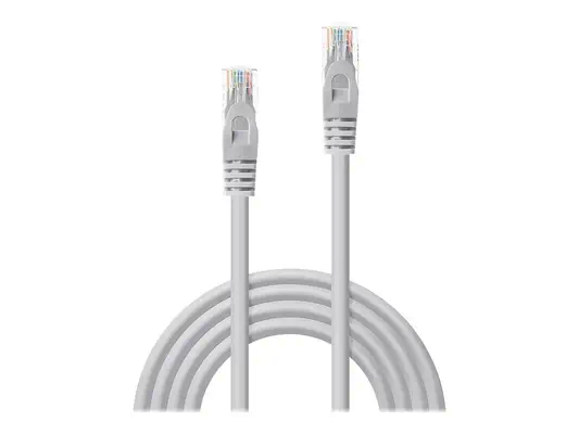 LINDY Basic Cat.6 U/UTP Cable Grey 10m - Lindy - Câble RJ et Fibre optique - visuel 1