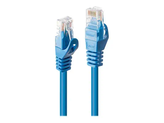 LINDY Basic Cat.6 U/UTP Cable Blue 5m - Lindy - Câble RJ et Fibre optique - visuel 1