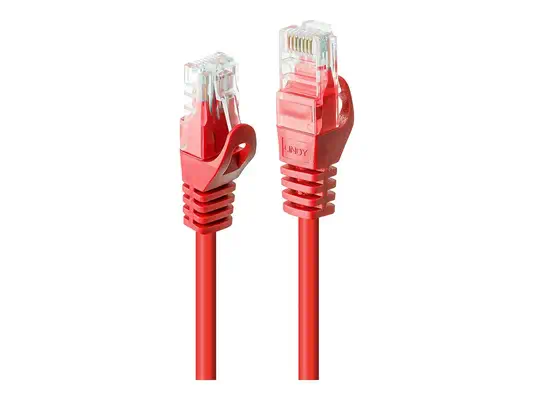 LINDY Basic Cat.6 U/UTP Cable Red 10m - Lindy - Câble RJ et Fibre optique - visuel 3