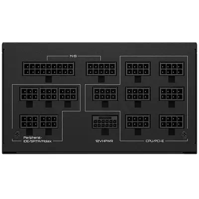 GIGABYTE UD1300GM PG5 unité d'alimentation d'énergie 1300 W 20+4 pin ATX ATX Noir - Gigabyte - Boitier d'alimentation - visuel 6