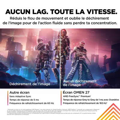 Écran gamer FHD 165 Hz OMEN 27 pouces - OMEN 27 avis - Plus de couleurs, plus de possibilités